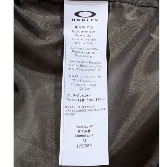 Oakley Tiger Camo Coach Jacket Green Insulated Cotton Canvas - Medium NWT - Picture 12 of 13